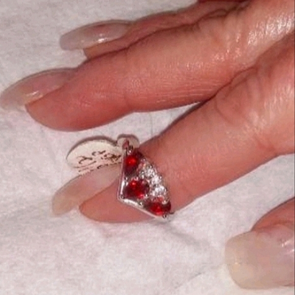 Crown Jewel Red Garnet Fashion Ring - Picture 7 of 13